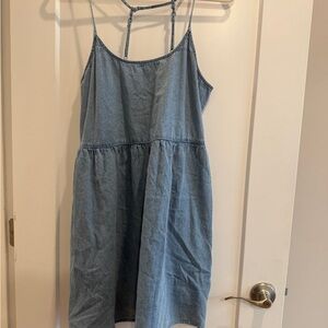 American Eagle Outfitters Light Blue Denim Dress
